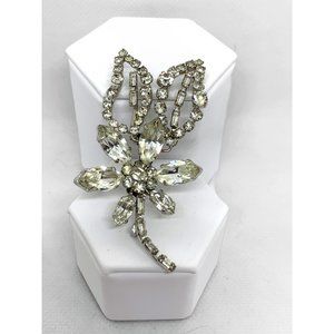 AZUB AUSTRIA Rhinestone Flower Spray Vintage